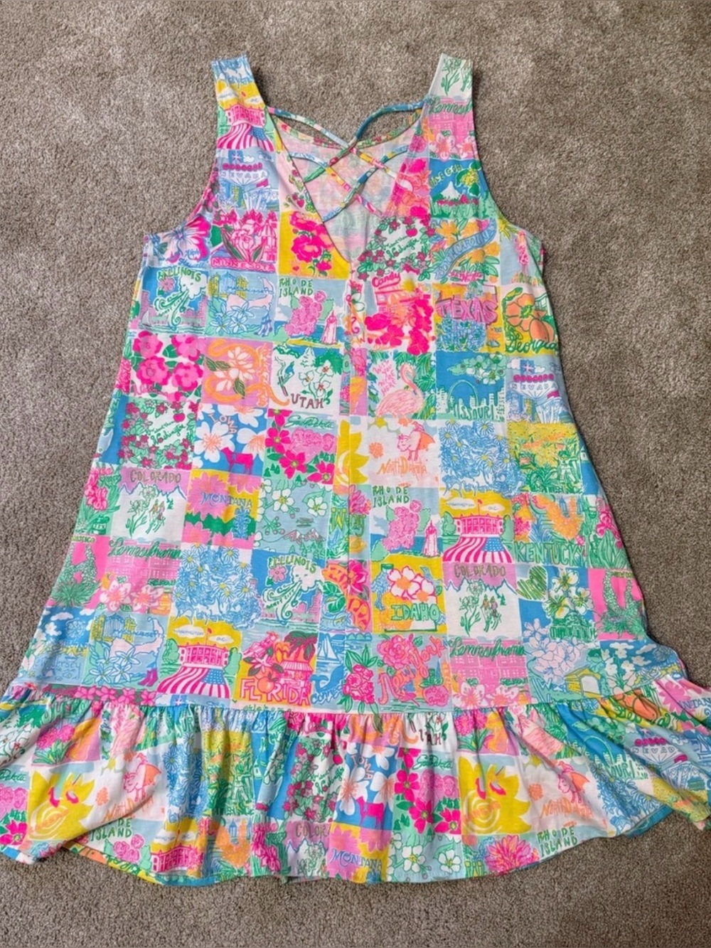 Lilly Pulitzer Kristen Flounce Dress -HIGHLY COLLECTIBLE - Picture 4 of 15